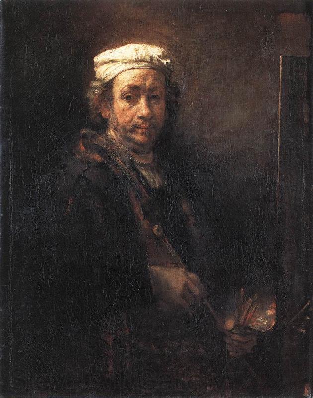 REMBRANDT Harmenszoon van Rijn Portrait of the Artist at His Easel gu Norge oil painting art